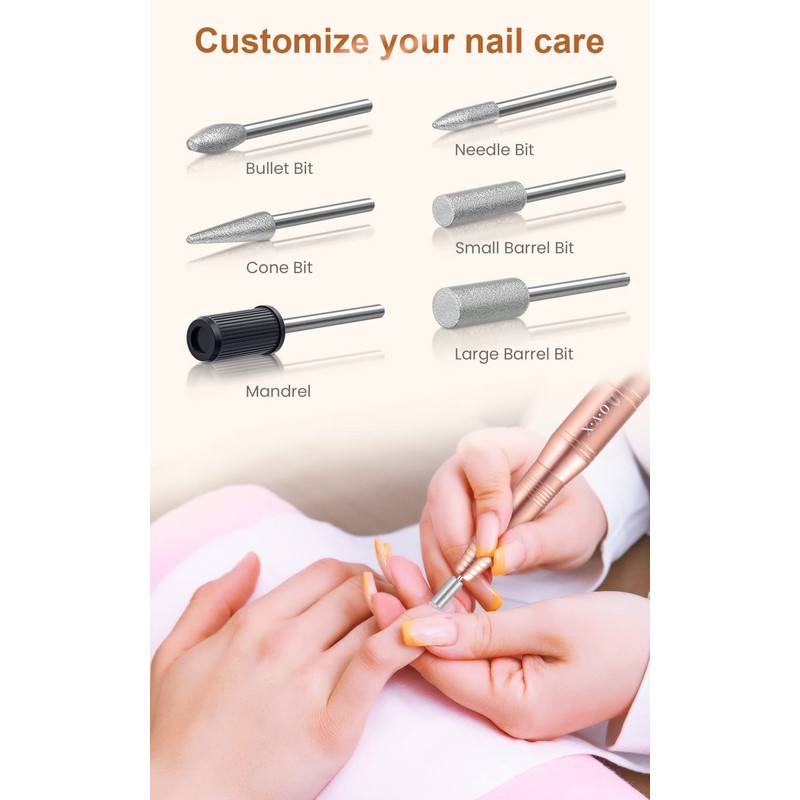 Professional Acrylic Nail Drill, USB Electric Nail Drill Machine, Portable