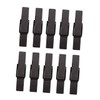 jojofuny 100 Pack 35mm Dark Brown Wooden Clips Food Sealing