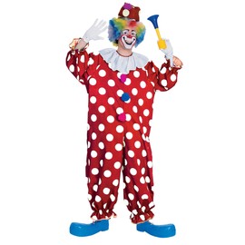 Rubies Dotted Clown Costume for Adults, Unisex One Size