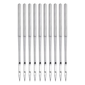 sourcing map 10 Pcs Sewing Machine Needles Size 16/100 Quick Sewing Iron Universal Regular Point Machine Needles Embroidery Sewing Tool for Craft DIY Household Stitching Industrial Use
