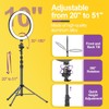 EMART 10" Ring Light with 55" Extendable Tripod Stands and
