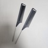 Steel Handle Rat Tail Comb for Hair Styling and Parting Section 5ea