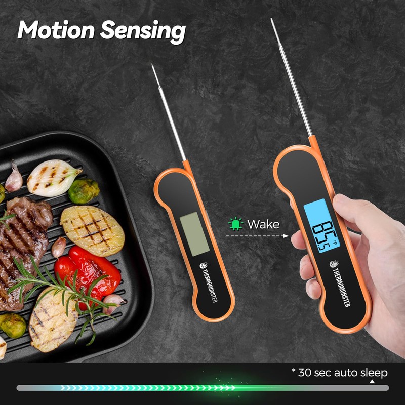 0.5 Sec Instant Read Meat Thermometer Digital with ±0.5℉ Precision,