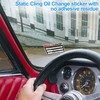 for Oil Change Sticker Static Cling, Clear Stickers 120 Pcs