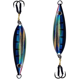Palomar Flat Fall Jig Slow Pitch Vertical Iron Ocean Lure | MUSTAD Hooks-Owner Rings | Kevlar Assist Cord | 10 Colors-5 Weights | 6-Pack / 2-Pack Bulk Prices | Evolutionary Graphene Paint | US Owned