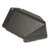 2 x Slate Grey Enviro Tile Roof Hip End Cap
