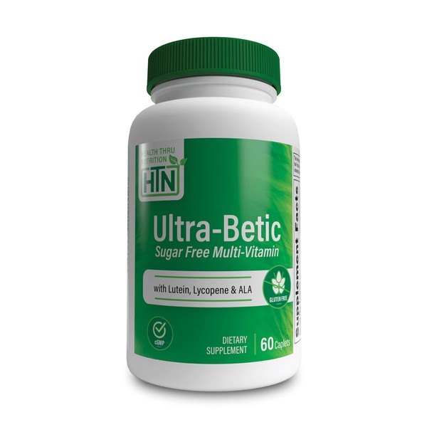 Health Thru Nutrition Ultra-Betic - Diabetic Multivitamin | Specifically Formulated for People with Diabetes or Pre-Diabetes | with Lutein, Lycopene and ALA (Pack of 60)