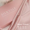 SILKTALE 19 Momme 100% Mulberry Silk Pillowcase for Hair and