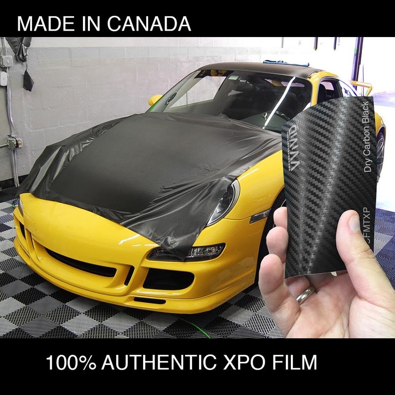VViViD XPO Dry Deep Black 3D Carbon Fiber Vinyl Wrap