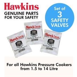 Hawkins B1010 - Válvula de seguridad para olla de presión, 3 piezas, B1010-3 unidades