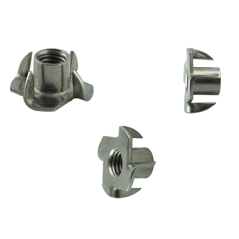 M5 (10 pieces) drive-in nuts with thread for wood, stainless