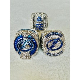 EBSportsRings.com 3 PCS Tampa Bay Lightning Championship Ring SET W Box,  SHIP 2004/20/21