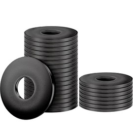 Drenky Washers M12 Large, Pack of 25 Washers Black Body Washers Stainless Steel A2 V2A Flat Washers Rustproof Metal Washers for Screws, Nuts and Threaded Rod