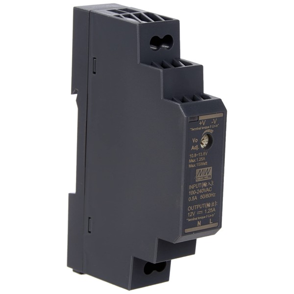 Top-hat Rail Power Supply 15 W 12 V 1.25 A;