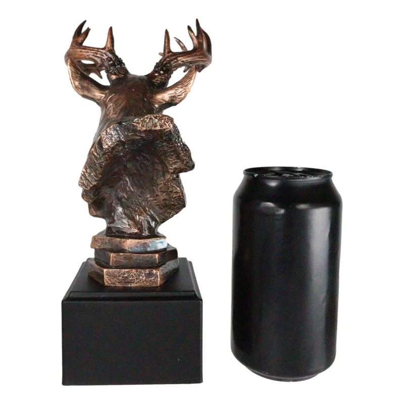 Wildlife 12 Point Whitetail Buck Deer Bust Trophy Figurine With