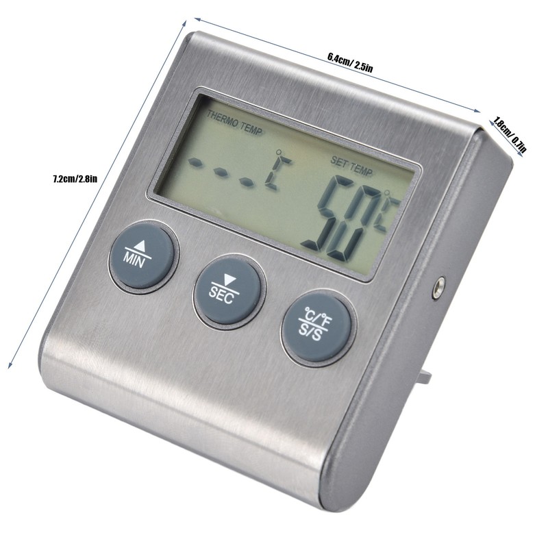 Digital Touchscreen Food Thermometers High Accuracy Waterproof Portable Meat Thermometers