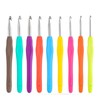 9Pcs Crochet Hooks Set, Ergonomic Handle Crochet Hook Needles for