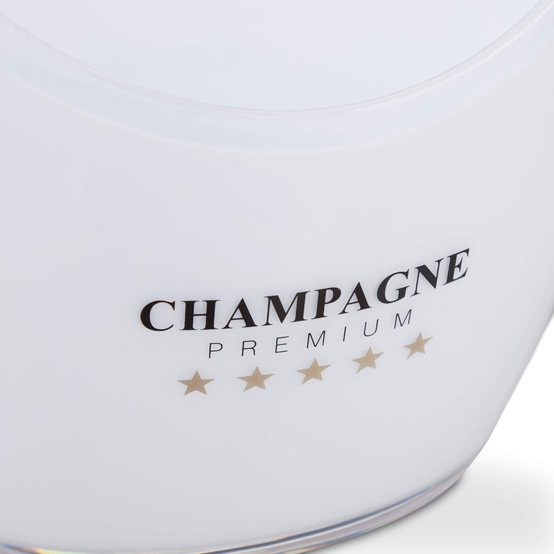 Relaxdays 10028655 Champagne Cooler, Premium 6 L Volume, Drinks Cooler,