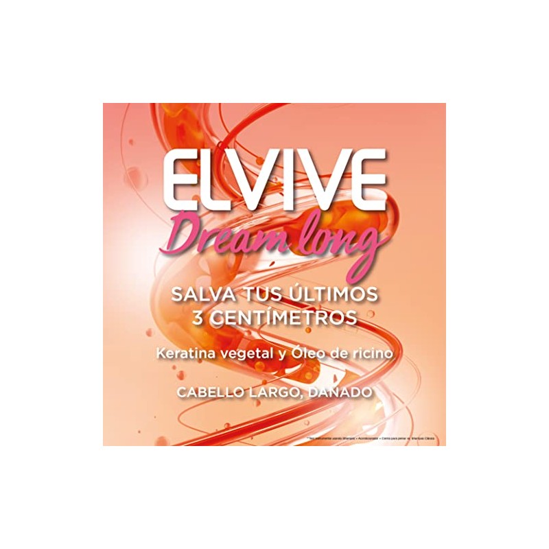L'Oréal Paris Shampoo para Cabello Dañado, Dream Long Elvive, 680