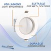 RecPro RV 110V LED Recessed Ceiling Light | 4 1/2"