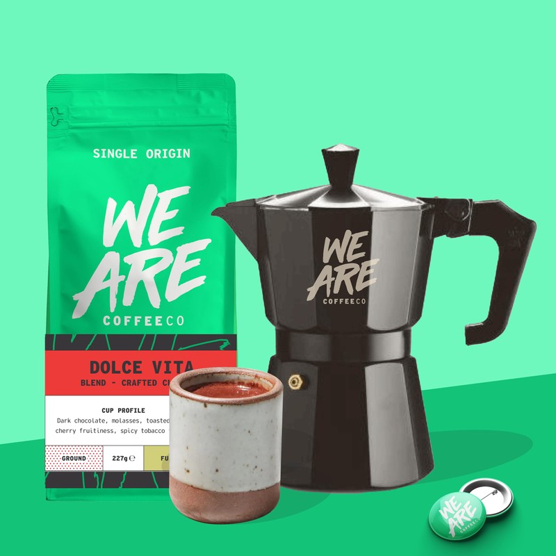 Coffee Ground, 227g Bag Dolce Vita Blend Espresso Ground Coffee,