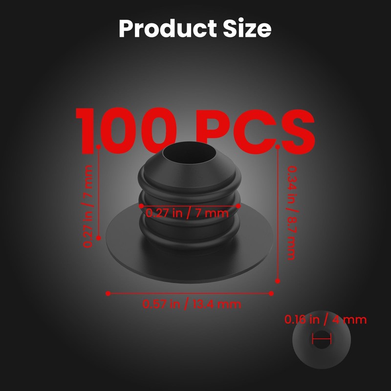 ZIUZI 100Pcs Pegboard Hook Locks, Peg Board Locks Stoppers Fit
