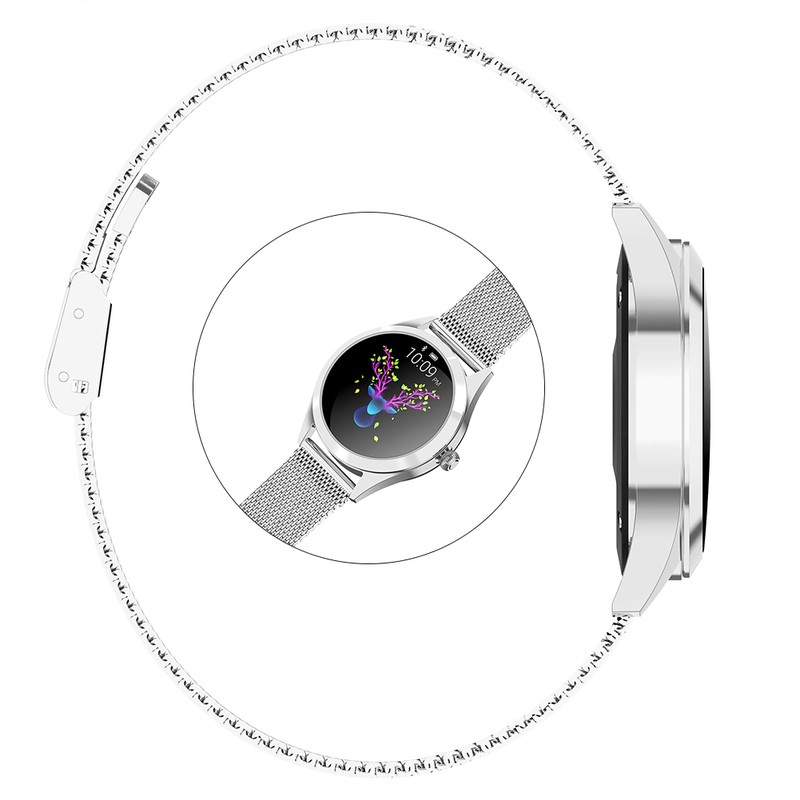 KW10 Ladies Smart Sports Watch Bracelet Round Screen Smart Monitoring