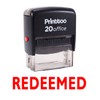 Printtoo Redeemed Self Inking Rubber Stamp Office Stationary Custom Stamp-Red