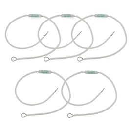 (Pack of 5) 10A Ceramic Thermal Fuse 250V,165°C Celsius Fuses 22CM Temperature Cutoff Fuse for Rice Cooker, Electric Kettle, Appliances - Fast Acting Safety Protection