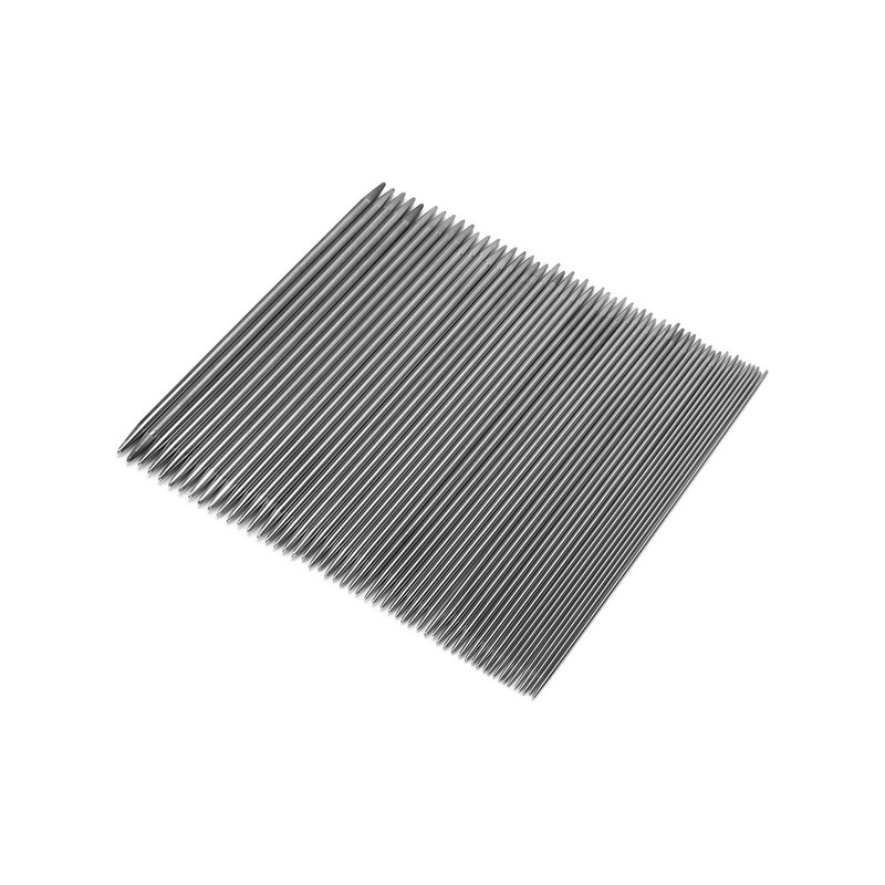 55pcs Double Pointed Knitting Needle Stainless Steel Sweater Weaving Pins