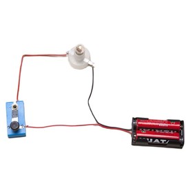 Small Bulb Lights Up Experiment Kit, Electrical Circuit Experiment Kit, Basic Physic Science Playset Educational Kit DIY Physics Experiment Model Kit