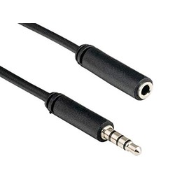 Cable Leader 3.5mm TRRS Male to Female Audio & Microphone Extension Cable (12 Foot (1 Pack))