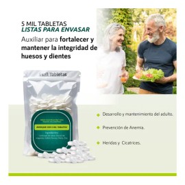 Tableta Granel Xtream Ray Calcio Magnesio Zinc Salud sea Sin Sabor                                                                                    
