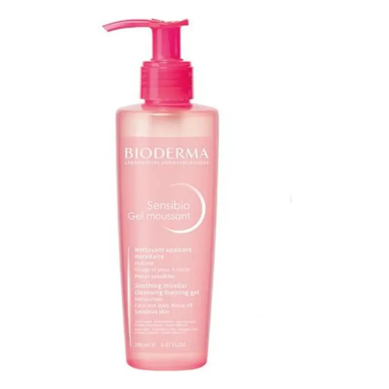 Bioderma Sensibio Gel Moussant Micelar, Limpieza Suave para Piel Sensible,