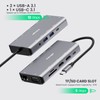 USB C Hub Dual HDMI, Kubager 11 in 1 USB