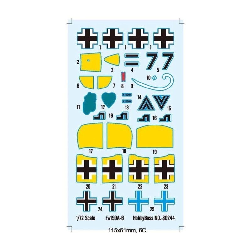 Hobby Boss 80245 Modellbausatz Germany Fw190A-6 Fighter