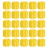 sourcing map 25pcs Round Rubber End Caps 24mm ID Bolt
