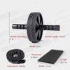 Wheel Exercise Roller with Non Slip Knee Pad Resistance Band