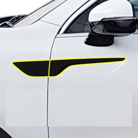 BOGAR TECH DESIGNS Side Badge Chrome Delete Overlay Film Compatible with Kia Sorento 2021-2023, Gloss Black