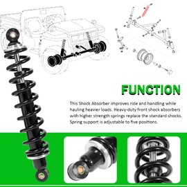 AM130448 Shock Absorber Front Suspension for Gator TX TH TS Diesel 4x2 6x4 Worksite Part # AM130448
