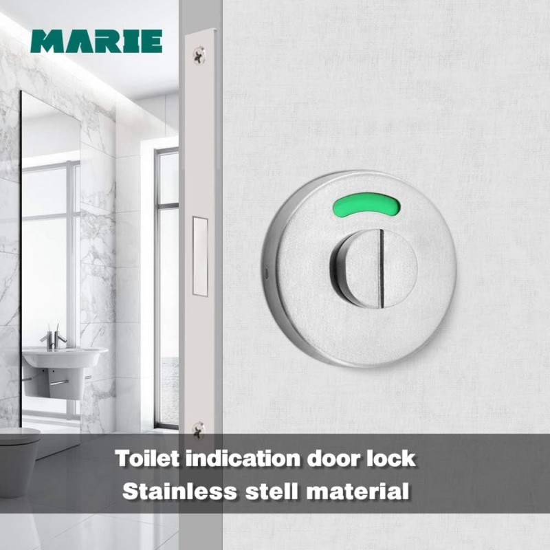 Marie Occupied Deadbolt Indicator Lock Door Latch Bathroom WC Public