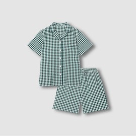 JAJU [JAJU] Women's Seersucker 5-part Pajama Set_Light Green