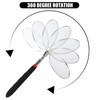 Telescoping Inspection Mirror, Circular Telescopic Mechanics Mirror Tool with Extended
