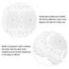 sourcing map 2 Pcs 16x10 Inch Handmade Crochet Doilies, Polyester