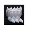 24 PCS Clear Plastic Empty Refillable Dropper Bottle Essential Oil