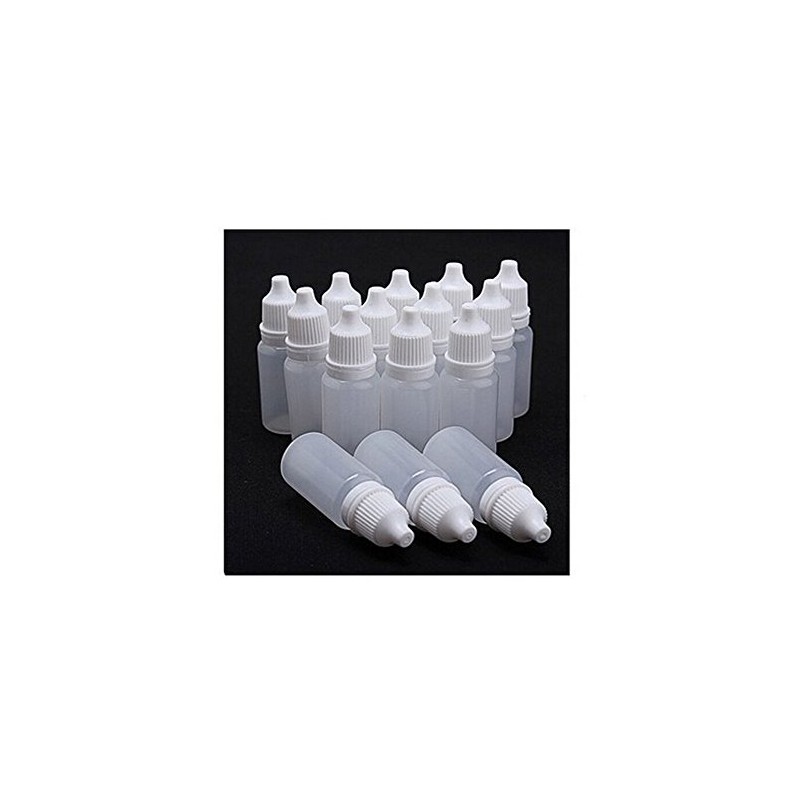 24 PCS Clear Plastic Empty Refillable Dropper Bottle Essential Oil