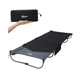Portal 20-Second Setup Camping Cot, Ultra-Light 7.1 lbs Integrated Travel Foldable Camp Bed with Zipper Tensioning,Tent Friendly Sleeping Cot with Side Pocket, Supports 225 lbs