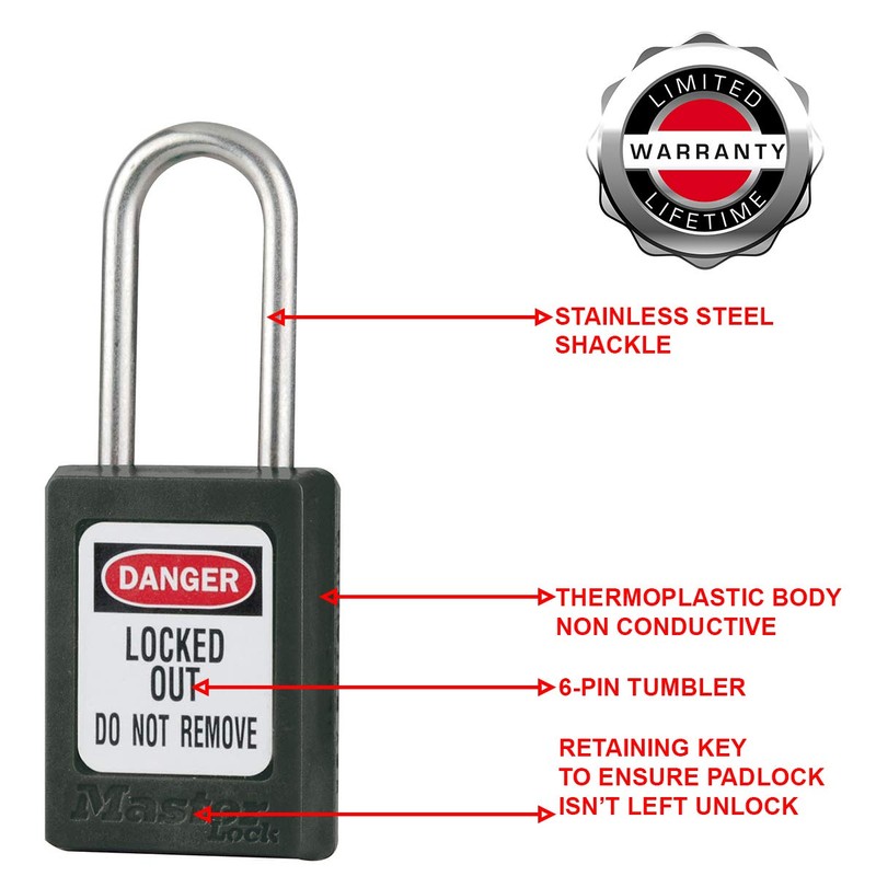 Master Lock S31BLK Padlock Zenex