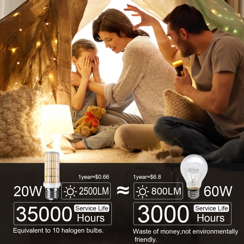 RIUVAO LED Light Bulb 200W Equivalent 2500 Lumen Super Bright