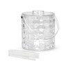 Two's Company Cubed Double Wall Ice Bucket w/Tongs
